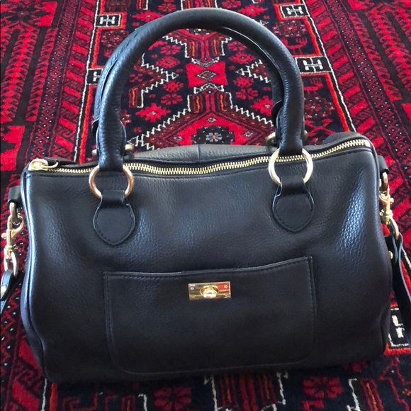J. Crew Handbags - J. Crew Black Leather Tote